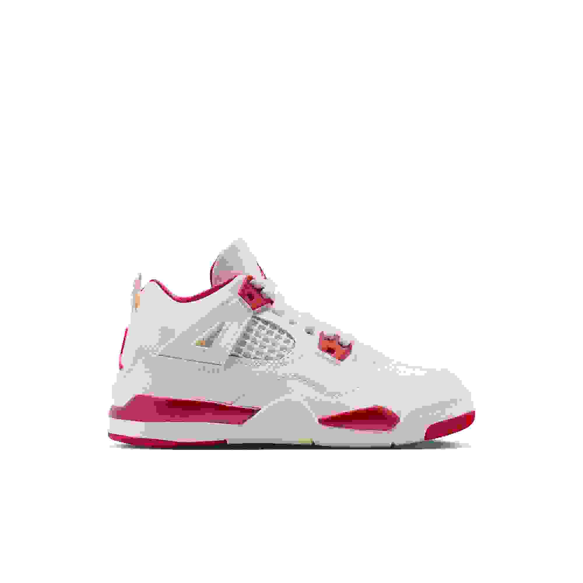 Jordan 4 Retro Preschool Girls' “Sierra Red” Shoe